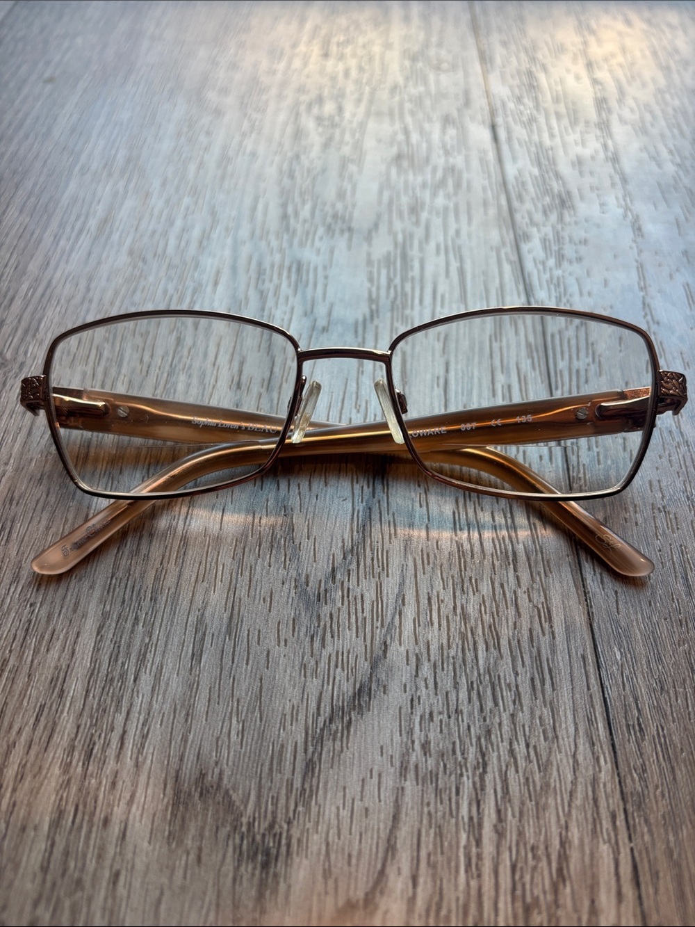 Sophia Loren’s Beau Rivage 79 zyloware 097 Rose Gold Rectangle Eyeglass Frames